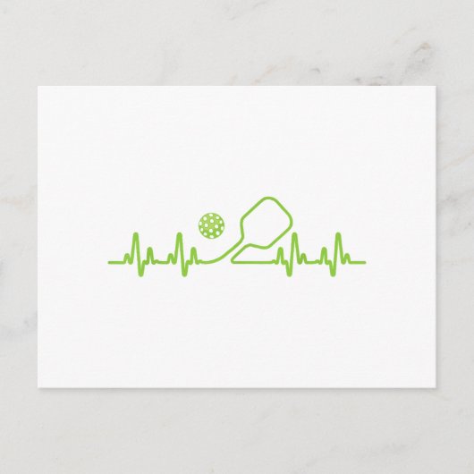 ピクルボール男性へアートウィメンズピクルボールピクルバル シーズンポストカード (正面)