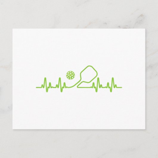 ピクルボール男性へアートウィメンズピクルボールピクルバル ポストカード (正面)