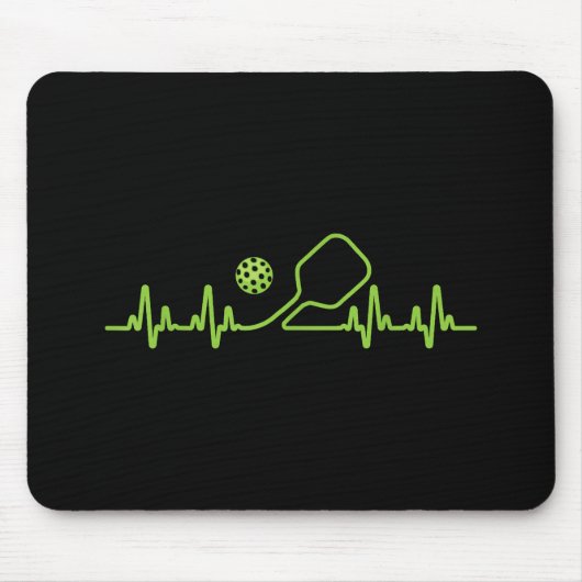 ピクルボール男性へアートウィメンズピクルボールピクルバル マウスパッド (正面)