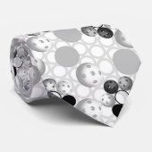 ピクルボール白黒 ネクタイ (ロール)