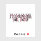 ピクルボール終日ピンクピックボール シール (シート)