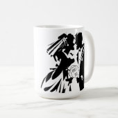 ピクルボール記念日セージのピクルボールのパーソナライズ コーヒーマグカップ (正面右)