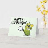 ピクルボール誕生日カード カード (黄色い花)