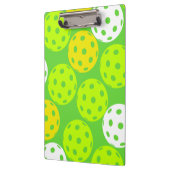 ピクルボール誕生日パーティーかわいいグリーンスポーツ クリップボード (左)