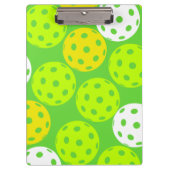 ピクルボール誕生日パーティーかわいいグリーンスポーツ クリップボード (正面)