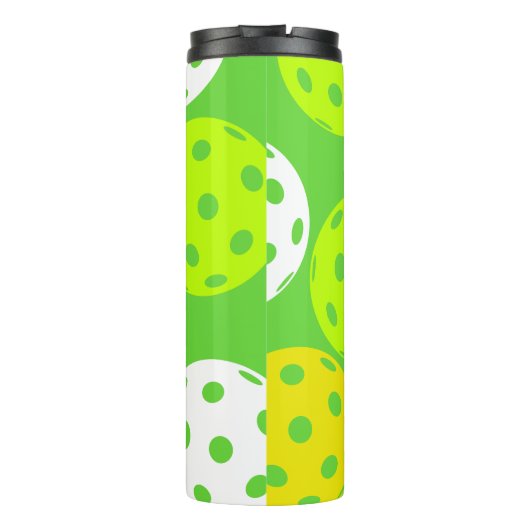 ピクルボール誕生日パーティーかわいいグリーンスポーツ タンブラー (裏面)