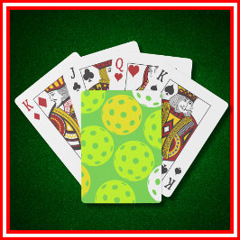 ピクルボール誕生日パーティーかわいいグリーンスポーツ トランプ