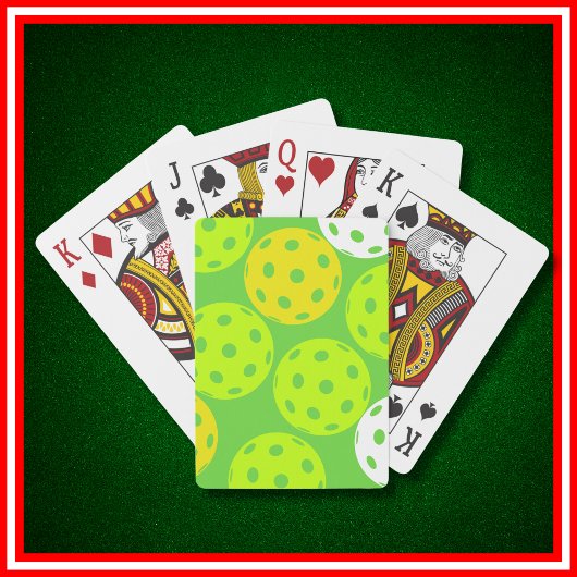 ピクルボール誕生日パーティーかわいいグリーンスポーツ トランプ