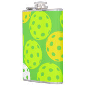 ピクルボール誕生日パーティーかわいいグリーンスポーツ フラスク (左)