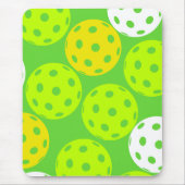 ピクルボール誕生日パーティーかわいいグリーンスポーツ マウスパッド (正面)