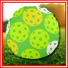 ピクルボール誕生日パーティーかわいいグリーンスポーツ ラウンドクッション