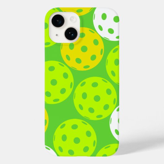 ピクルボール誕生日パーティーかわいいグリーンスポーツ Case-Mate iPhoneケース (裏面)