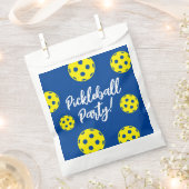 ピクルボール誕生日パーティーのお菓子バッグを優先 フェイバーバッグ (クリップ留めされた状態)