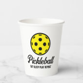 ピクルボール誕生日パーティーカップおもしろい引用文 紙コップ (正面)
