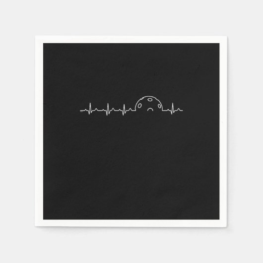 ピクルボール選手ハートビートディンクピクルボールスポーツ スタンダードカクテルナプキン (正面)