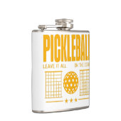 ピクルボール離れスピリット – すべてコート上 フラスク (右)