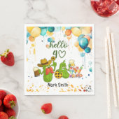 ピクルボール40歳の誕生日 スタンダードランチョンナプキン (インサイチュ)