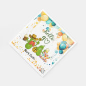 ピクルボール40歳の誕生日 スタンダードランチョンナプキン (角)