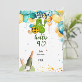 ピクルボール40th誕生日を保存 招待状 (スタンド正面)