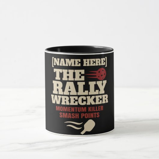 ピクルボール カスタムネーム The Rally Wrecker マグカップ (中央)