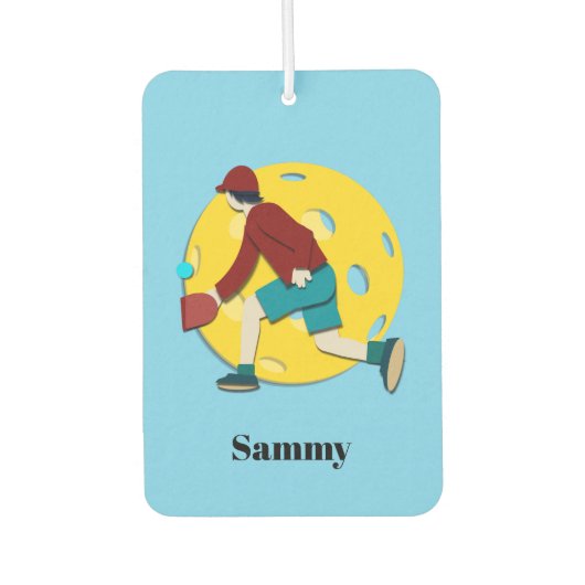 ピクルボール カーエアーフレッシュナー (正面)