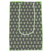 ピクルボール「グレーのストリートラ来イトまで」 ミディアムペーパーバッグ (裏面)