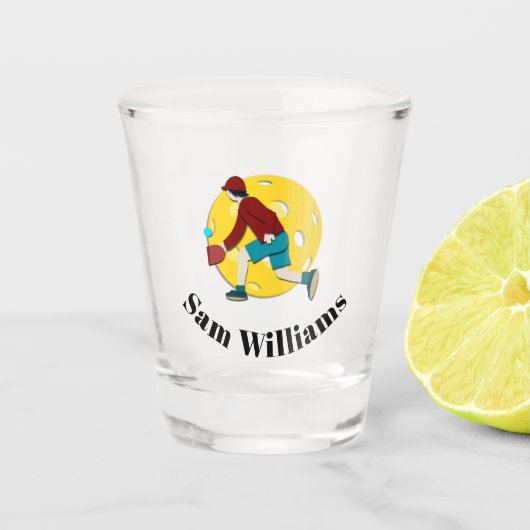 ピクルボール ショットグラス (正面)