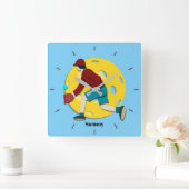 ピクルボール スクエア壁時計 (ホーム)