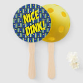 ピクルボール「ストリートライトがオンになるまで青 ハンドファン (正面&裏面)