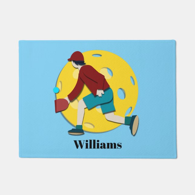 ピクルボール ドアマット (正面)