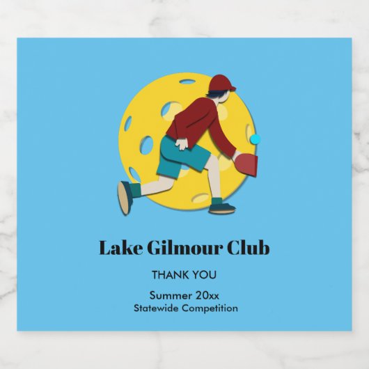 ピクルボール ビールラベル (シングルラベル)