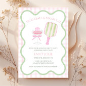 ピクルボール&プロセッコ名門私立校風のモダンバチェロレッテ 招待状