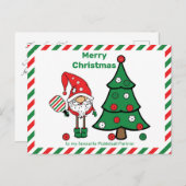 ピクルボール・メリー・クリスマス・ハガキ ポストカード (正面/裏面)