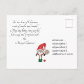 ピクルボール・メリー・クリスマス・ハガキ ポストカード (裏面)