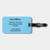 ピクルボール ラゲッジタグ (裏面横)