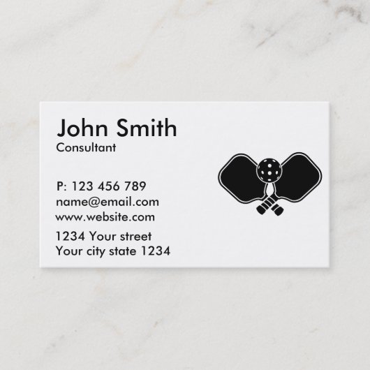 ピクルボール 名刺 (正面)