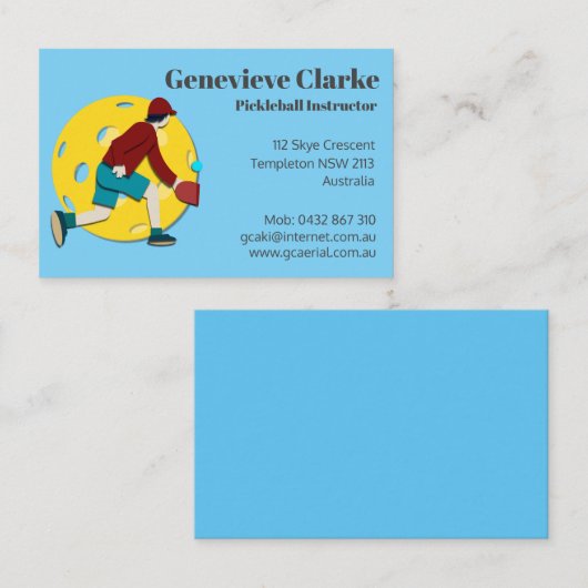 ピクルボール 名刺 (正面/裏面)