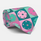 ピクルボール – 幾何学的パターン、パステルカラー。 ネクタイ (ロール)