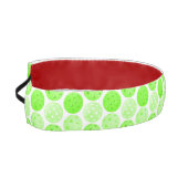 ピクルボール – 白のグリーンピックボールボール アスレチックヘッドバンド (左)