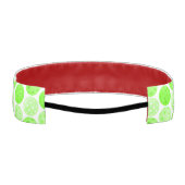 ピクルボール – 白のグリーンピックボールボール アスレチックヘッドバンド (裏面)