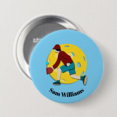 ピクルボール 缶バッジ (正面&裏面)