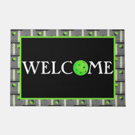 ピクルボール「街灯が点灯す来るまで!グレー ドアマット