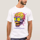 ピクルボールJunkieおもしろい – ピクルボールTシャツ Tシャツ (正面)
