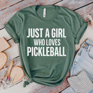 ピクルボールTシャツが大好きな女の子 Tシャツ