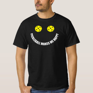 ピクルボールTシャツ：ピクルボールで嬉しい Tシャツ