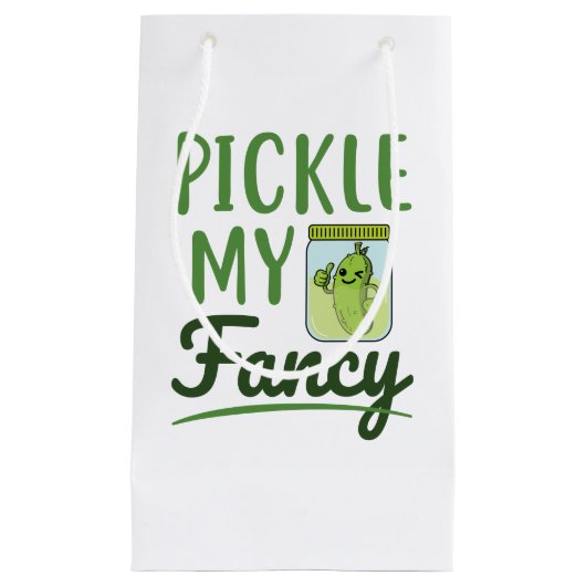 ピクルマイファンシーピックルズラバーカワイグリーンディルジャー スモールペーパーバッグ (正面)