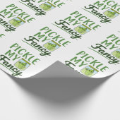 ピクルマイファンシーピックルズラバーカワイグリーンディルジャー ラッピングペーパー (角)