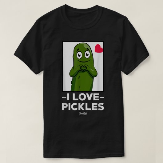 ピクルラバーズのピクルギフトおもしろいピクルシャツ Tシャツ (デザイン正面)