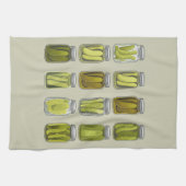 ピクルラバーヴィンテージ缶詰ピクルジャールクリスマスクリスマス キッチンタオル (横)