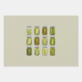 ピクルラバーヴィンテージ缶詰ピクルジャールクリスマスクリスマス ラッピングペーパーシート (正面)